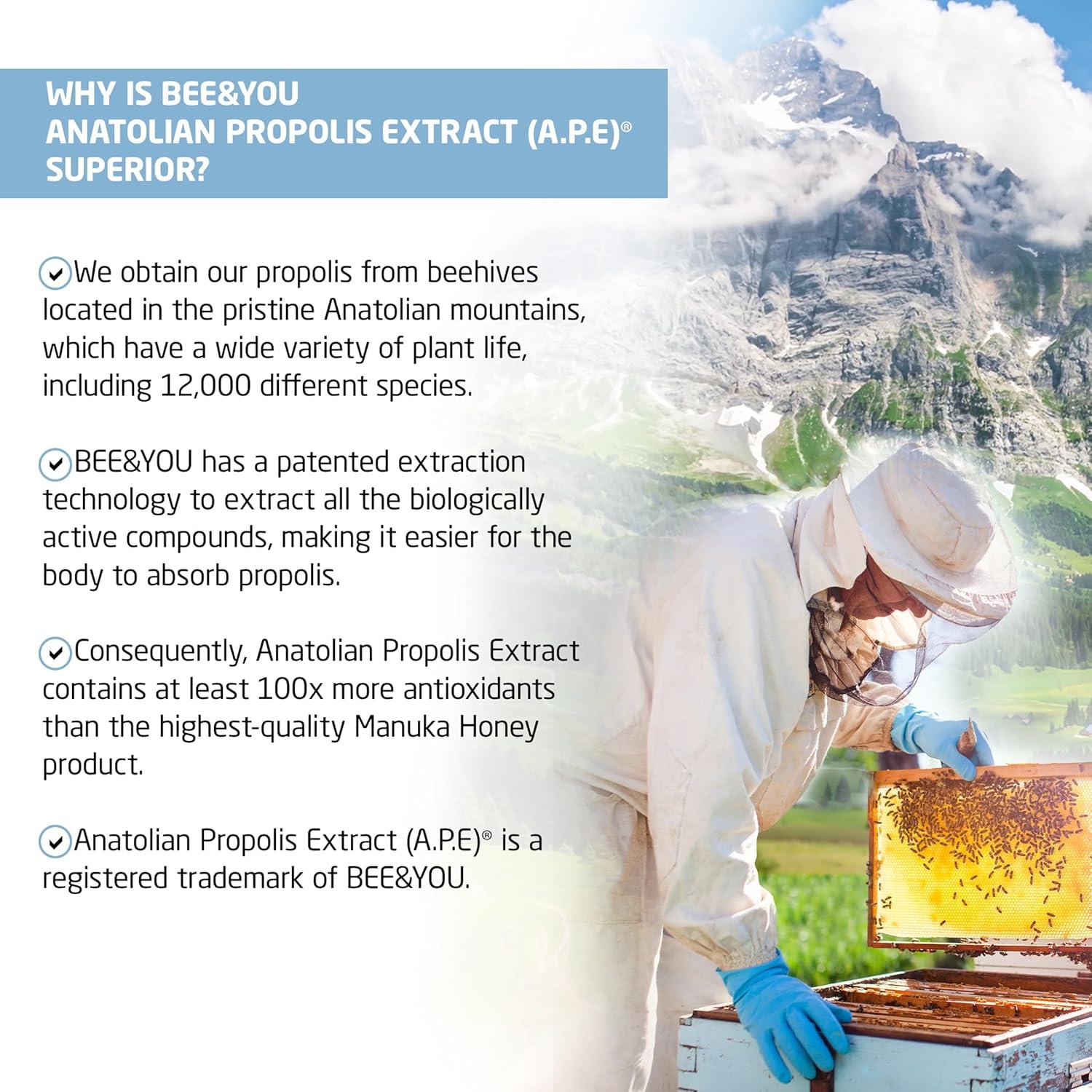 Miel Cruda Bee and You con Propóleos 190.5 g - Suplemento Inmunológico