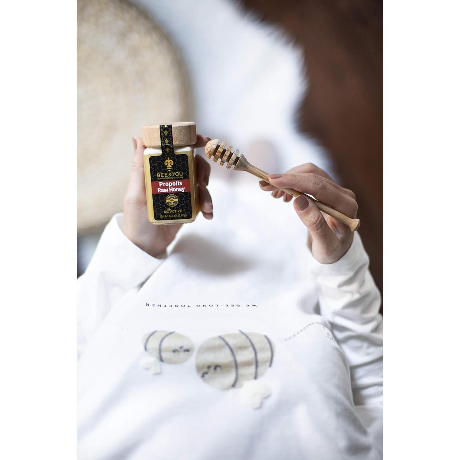 Miel Cruda Bee and You con Propóleos 190.5 g - Suplemento Inmunológico