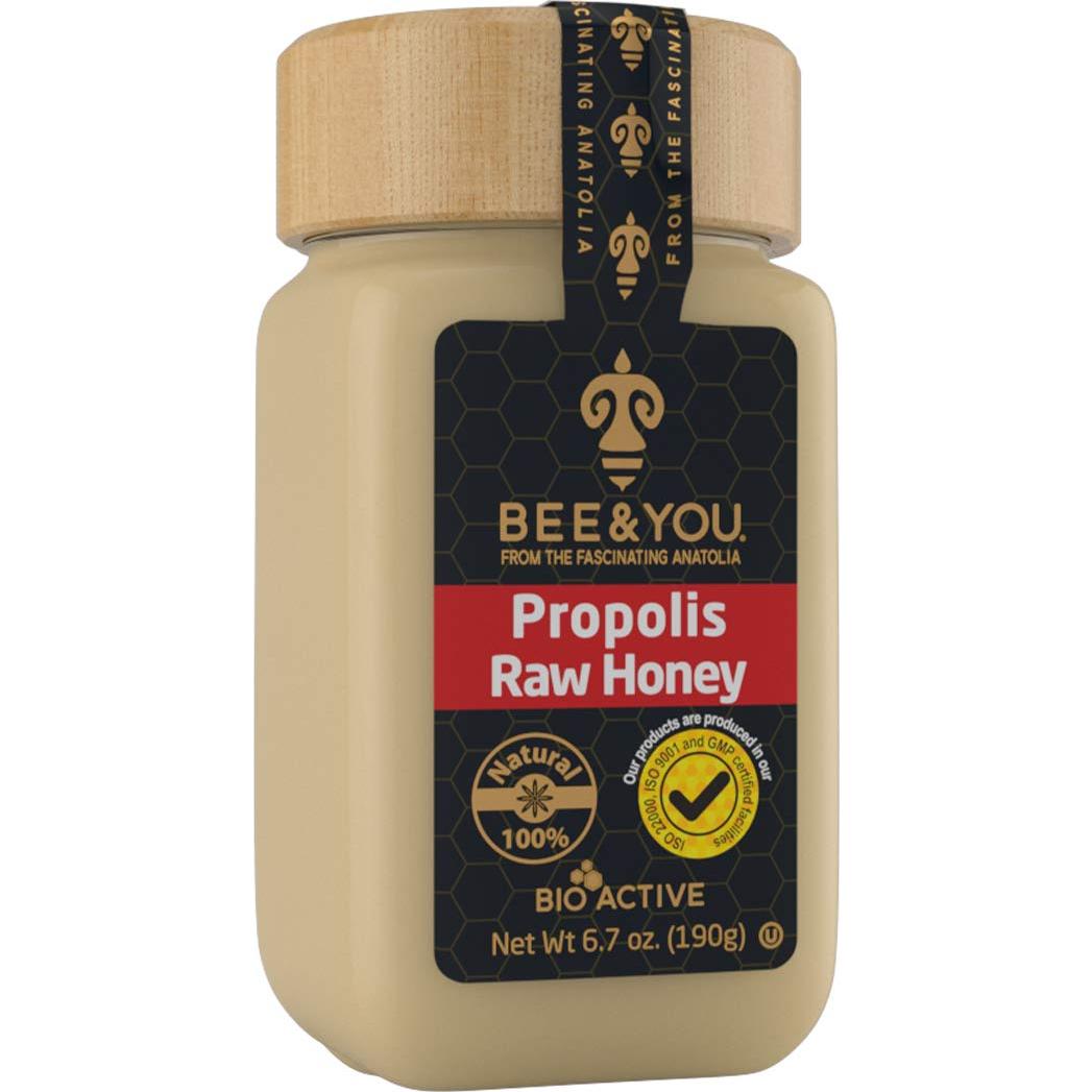 Miel Cruda Bee and You con Propóleos 190.5 g - Suplemento Inmunológico