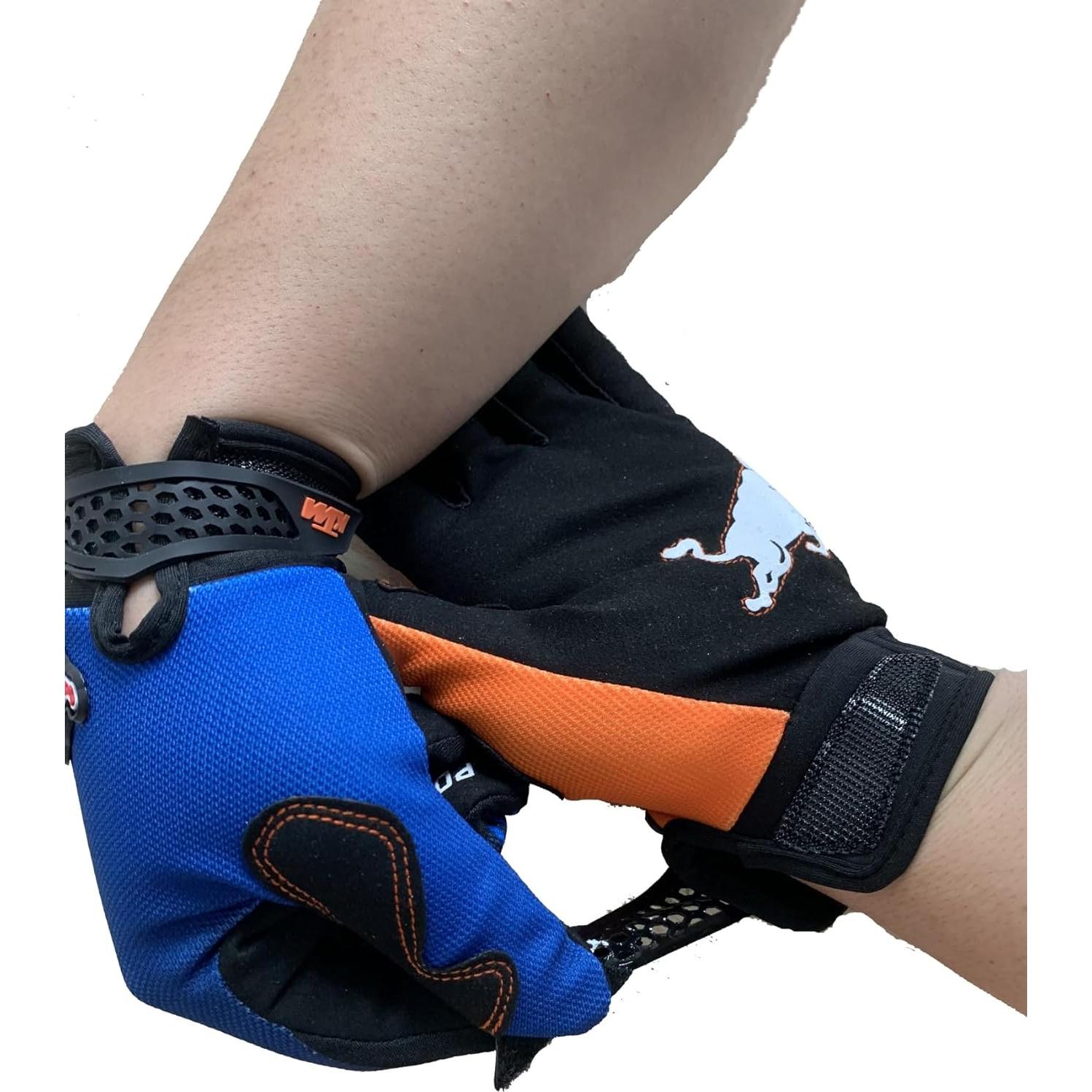 Guantes de Ciclismo Antideslizantes EXCEREY Medianos Azul