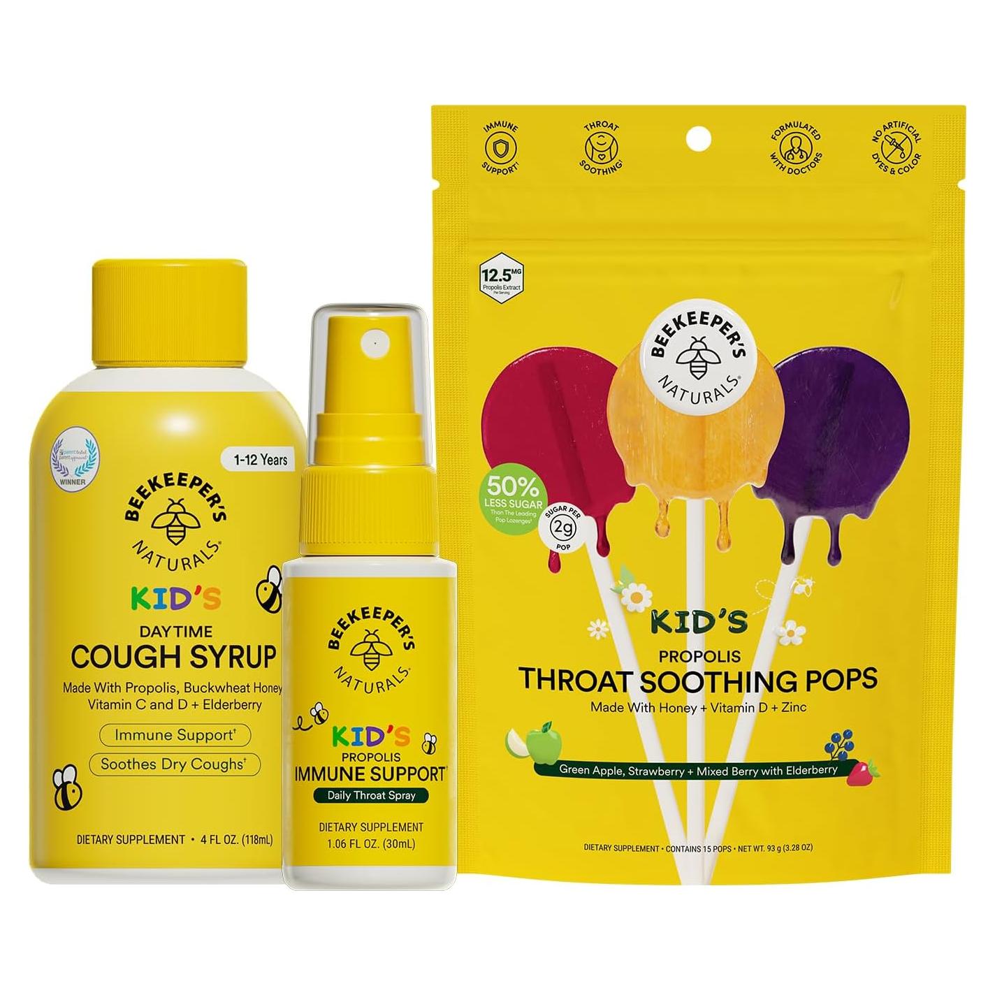 Apoyo Inmunológico Natural Beekeeper's Naturals para Niños