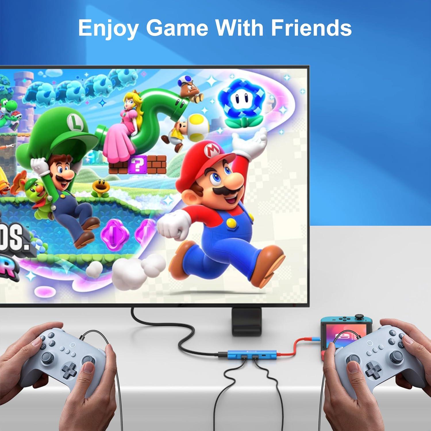 Dock RREAKA para Nintendo Switch OLED 4K USB C Portátil