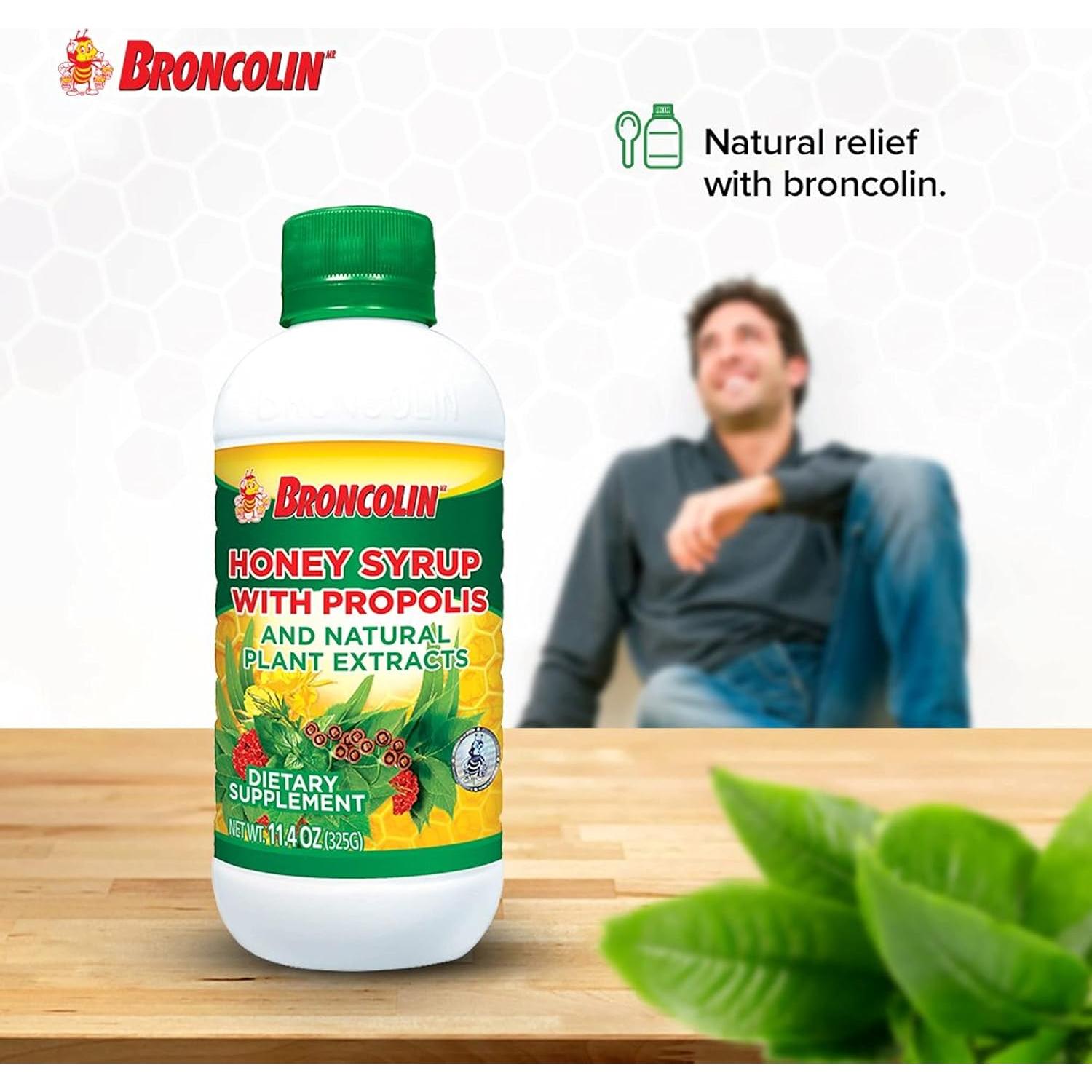 Jarabe de Miel Broncolin con Propóleos 323 g - Alivio Natural