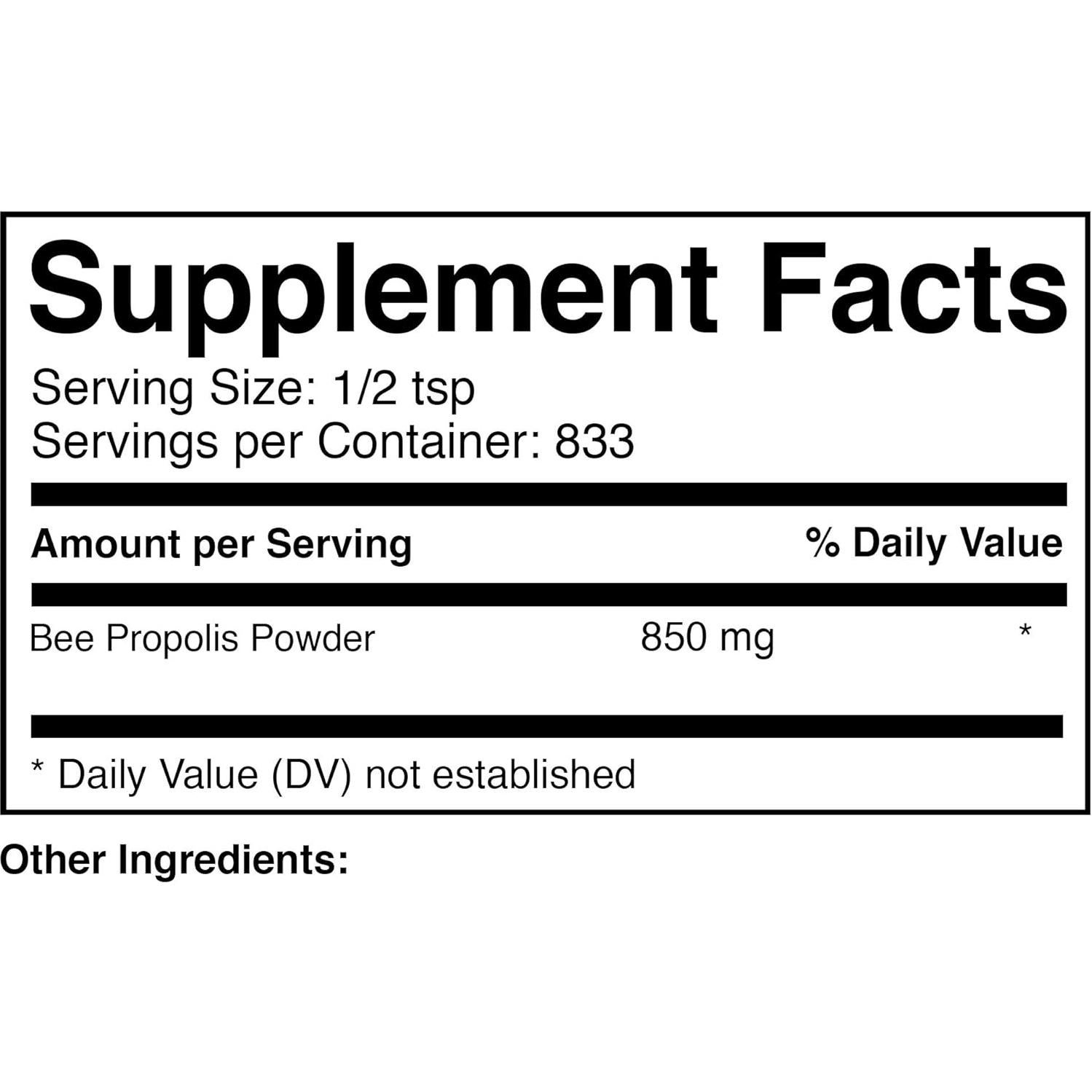 Extracto de Propóleos en Polvo Vida Prescrita 1 kg 60% Apis mellifica