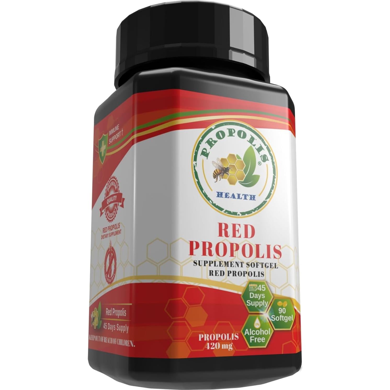 Propóleos Rojos de Abeja Gel de King's 90 Cápsulas 840mg