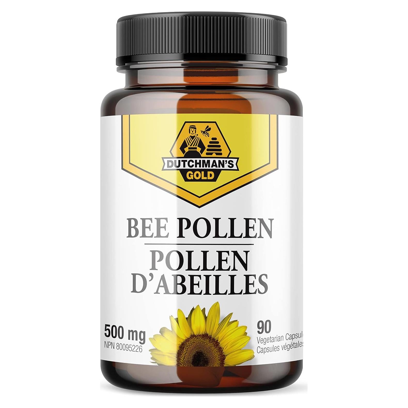 Cápsulas de Polen de Abeja Puro Dutchman's Gold 500 mg - 90 unidades
