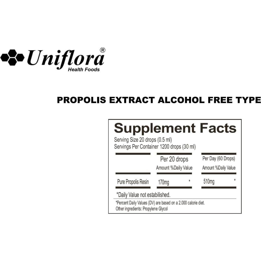 Extracto Líquido de Propóleos Verdes Uniflora - 60 Brix - 6 Botellas de 30ml