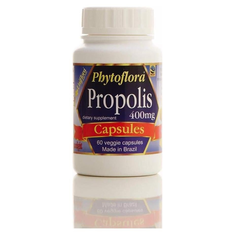 Cápsulas de Propóleos Verdes Brasileños Phytoflora 400mg - 60 Unidades