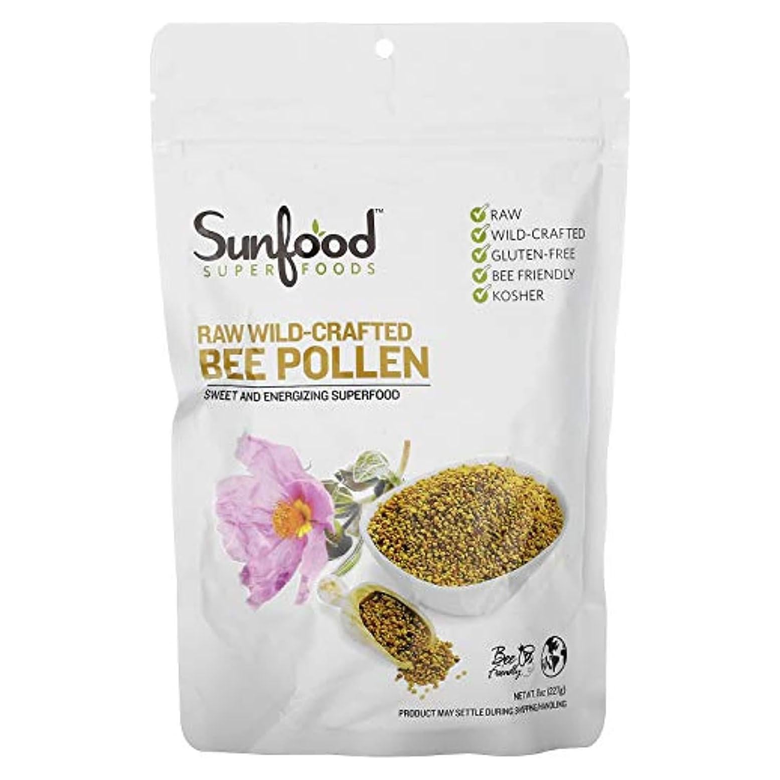 Polen de Abeja Crudo Sunfood 227g - Superalimento Natural