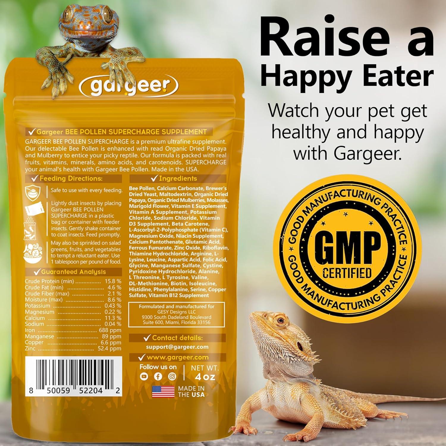 Polen de Abeja Gargeer 113g para Reptiles - Salud y Nutrición