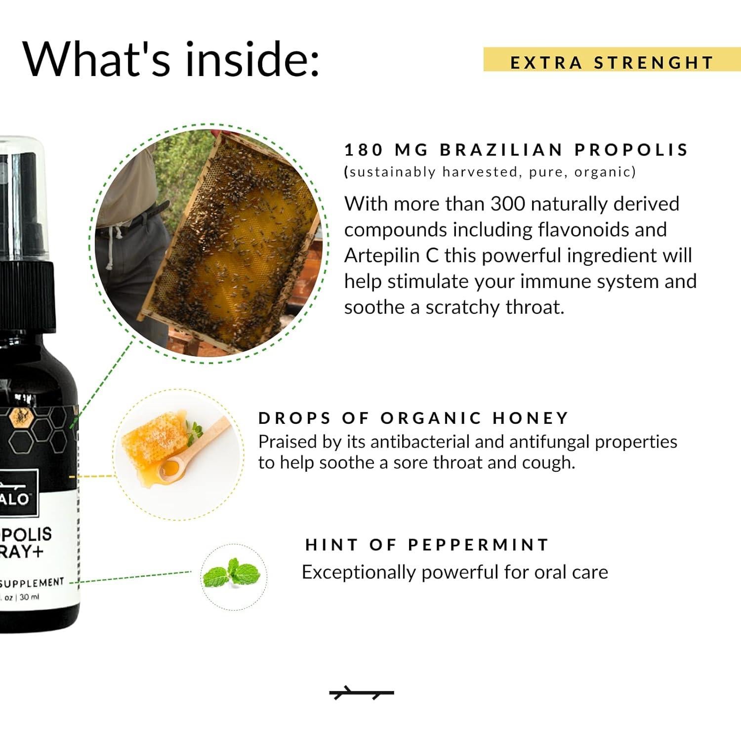 Spray de Propolis Verde PALO 30 ml - Alivio Garganta Irritada