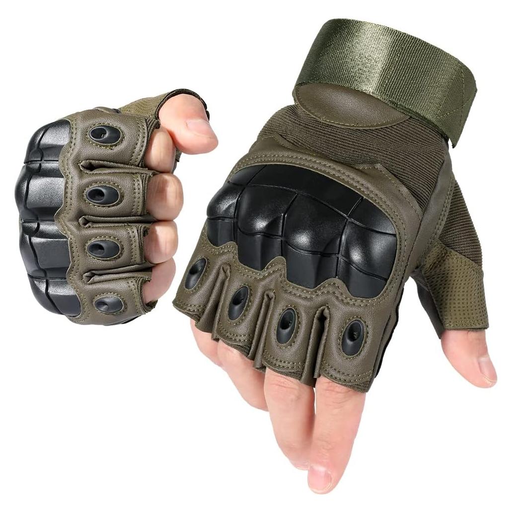 Guantes Tácticos WTACTFUL P10 Negros para Motocicleta y Ciclismo