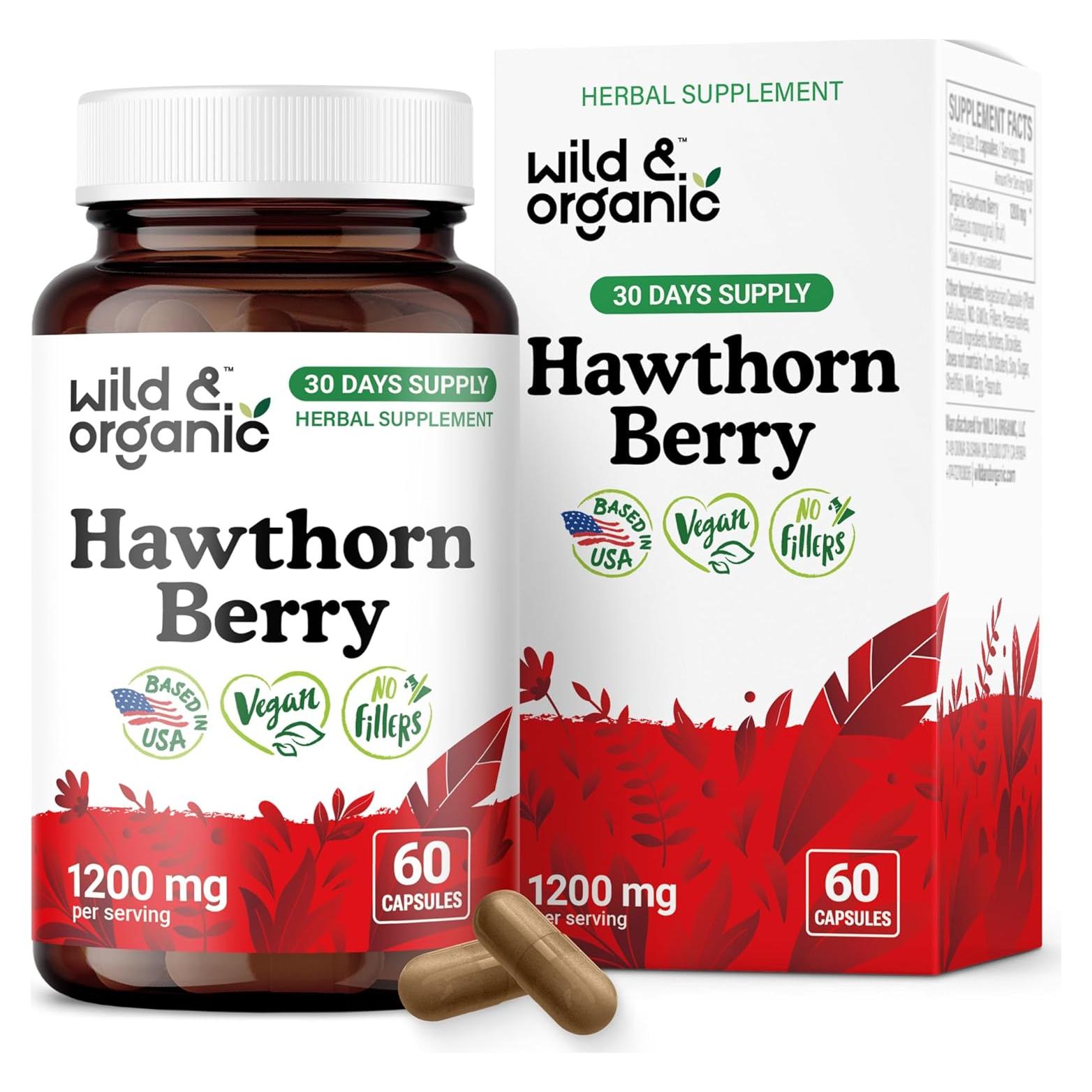 Cápsulas de Baya de Espino Silvestre y Orgánico 60 Caps