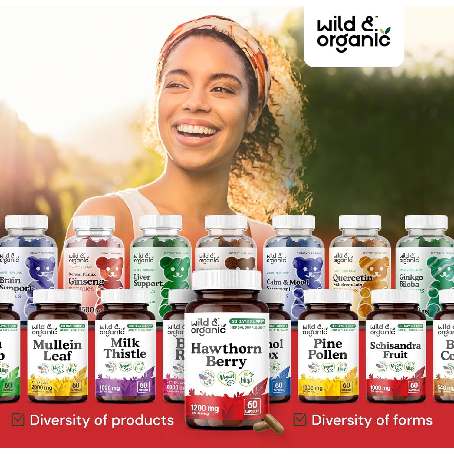 Cápsulas de Baya de Espino Silvestre y Orgánico 60 Caps