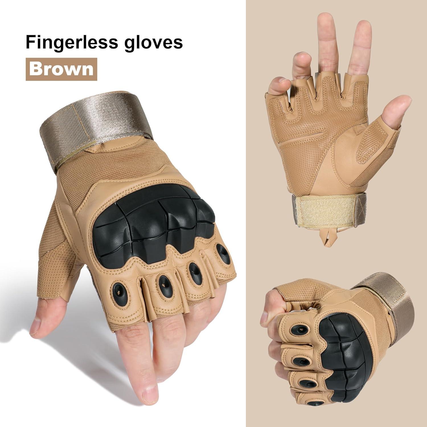 Guantes Tácticos WTACTFUL P10 Negros para Motocicleta y Ciclismo