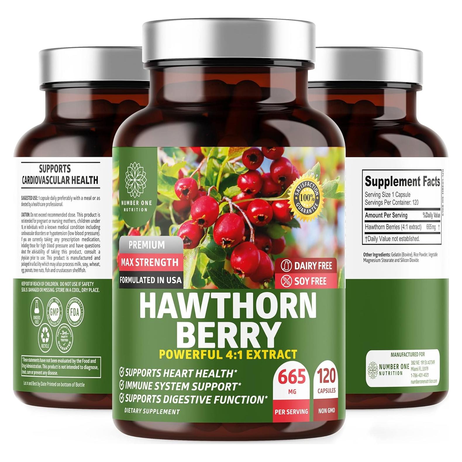 Cápsulas de Baya de Espino N1N 2660mg - 120 Caps Suplemento