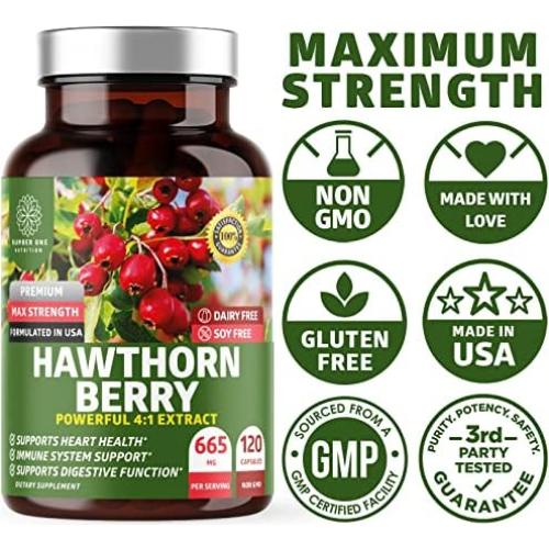 Cápsulas de Baya de Espino N1N 2660mg - 120 Caps Suplemento