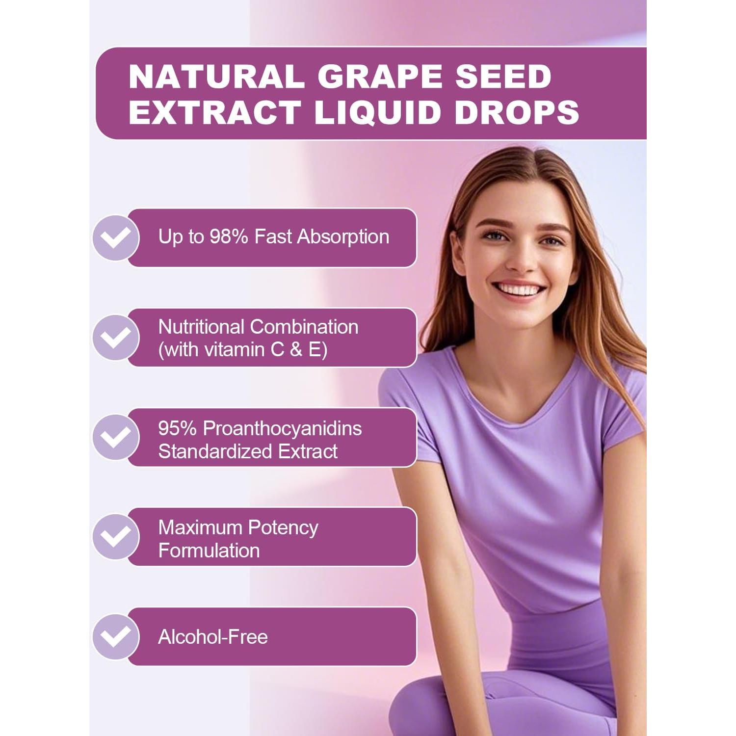 Suplemento Líquido de Semilla de Uva Orgánico SANSICE 300mg