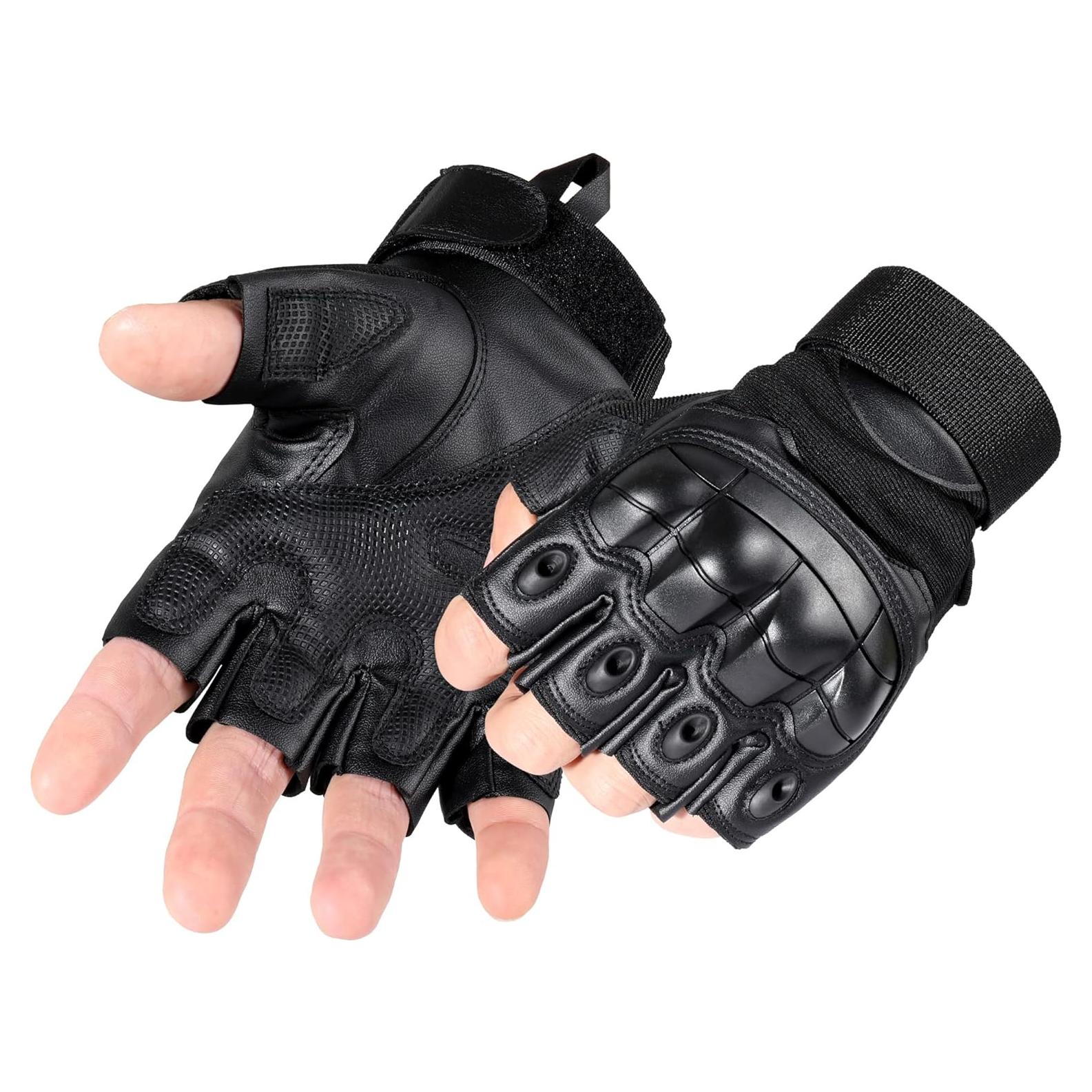 Guantes Tácticos WTACTFUL P10 Negros para Motocicleta y Ciclismo