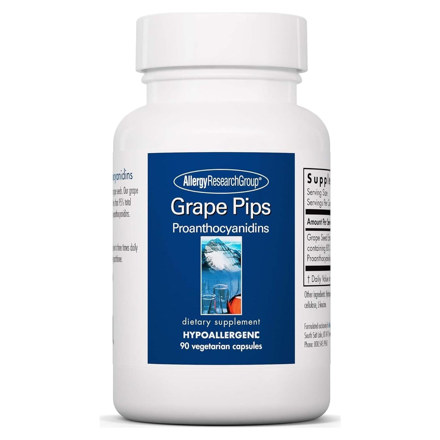 Cápsulas de Extracto de Semilla de Uva 300mg - 90 Unidades