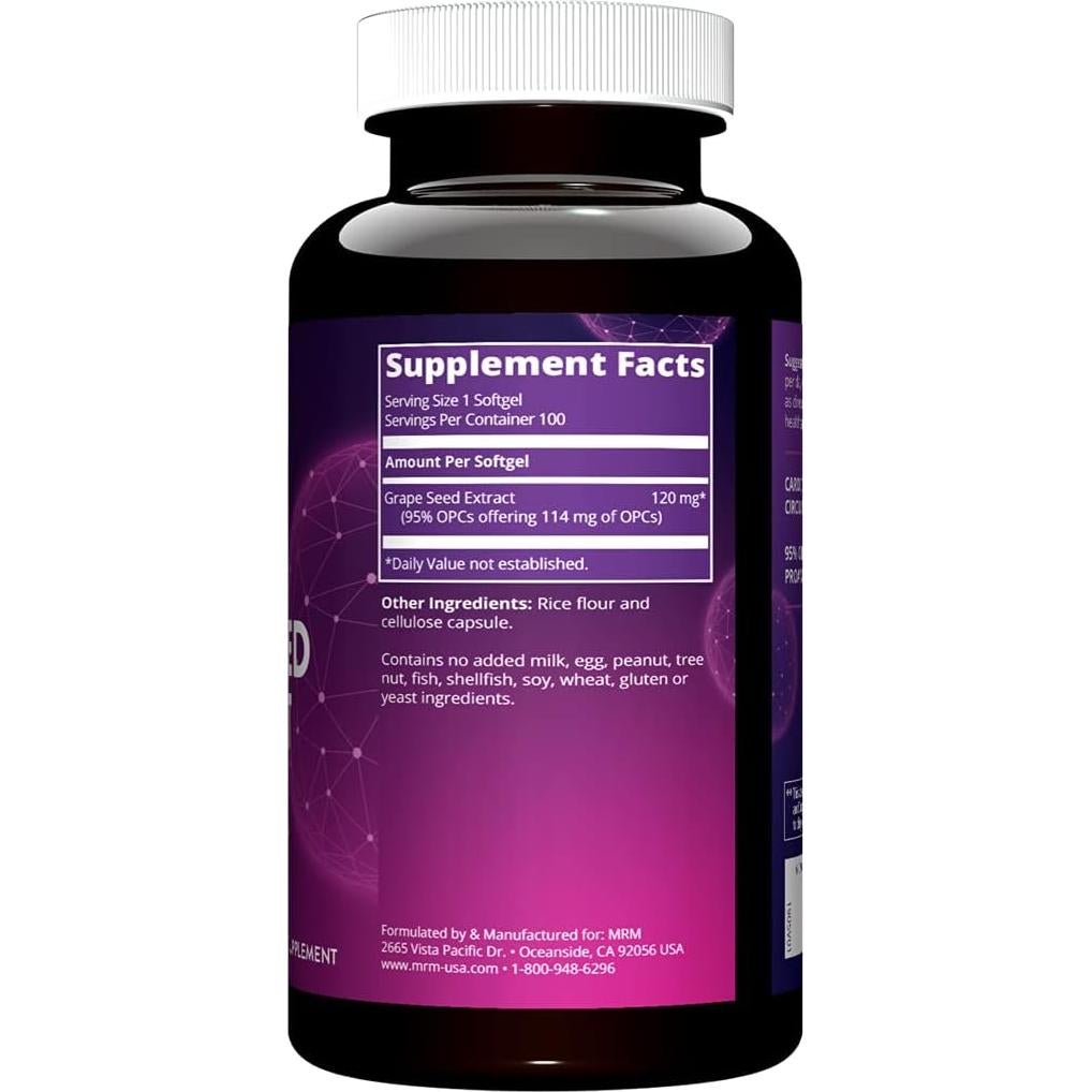 Extracto de Semilla de Uva MRM Nutrition 100 Porciones Antioxidantes
