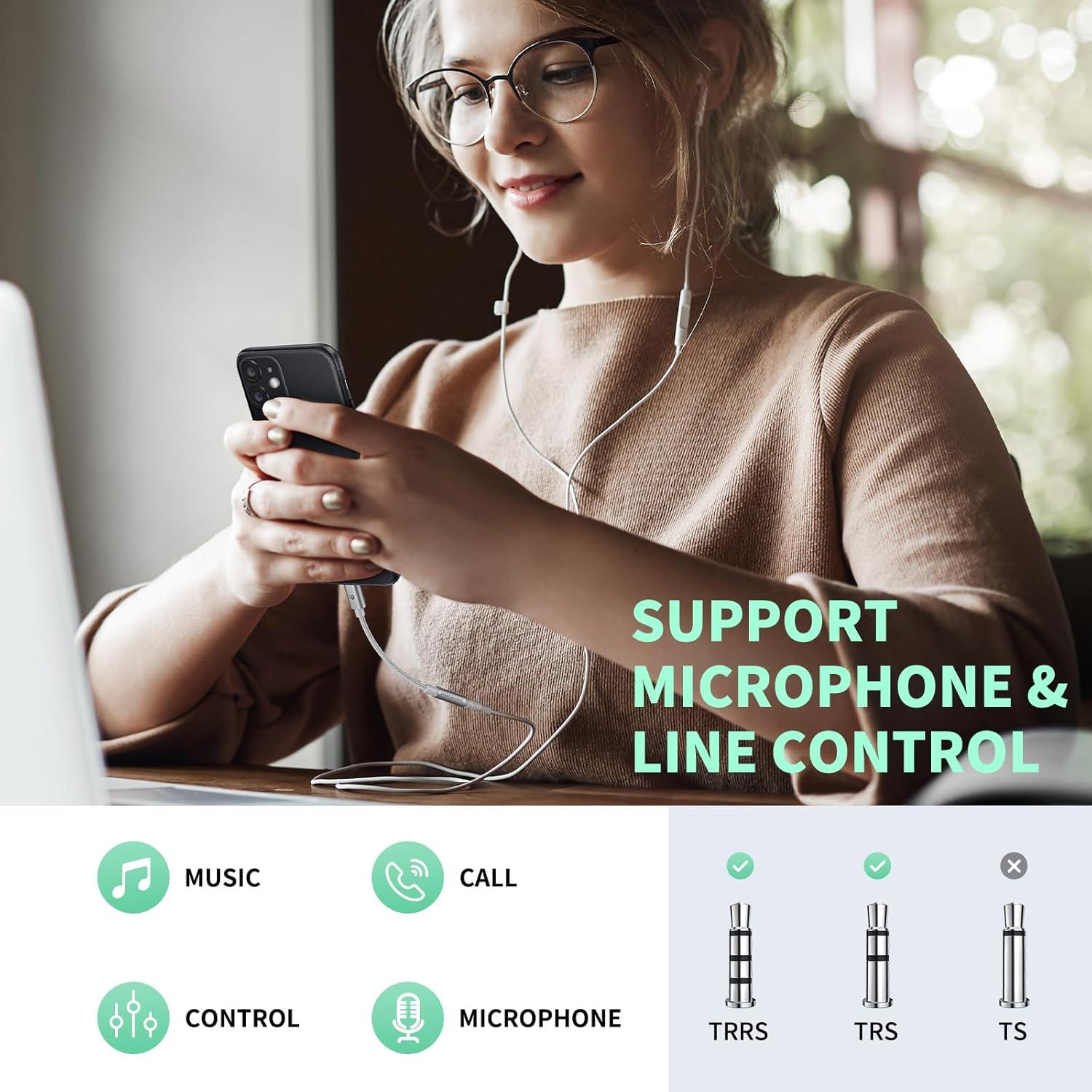 Adaptador de Auriculares UNBREAKcable Lightning a 3.5mm