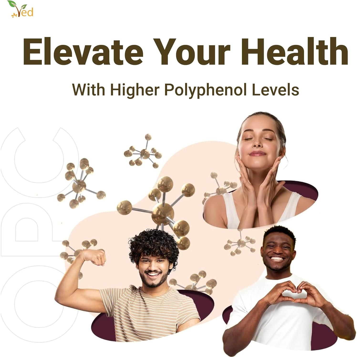 Cápsulas de Extracto de Semilla de Uva Ved 400 mg - 90 Veganas