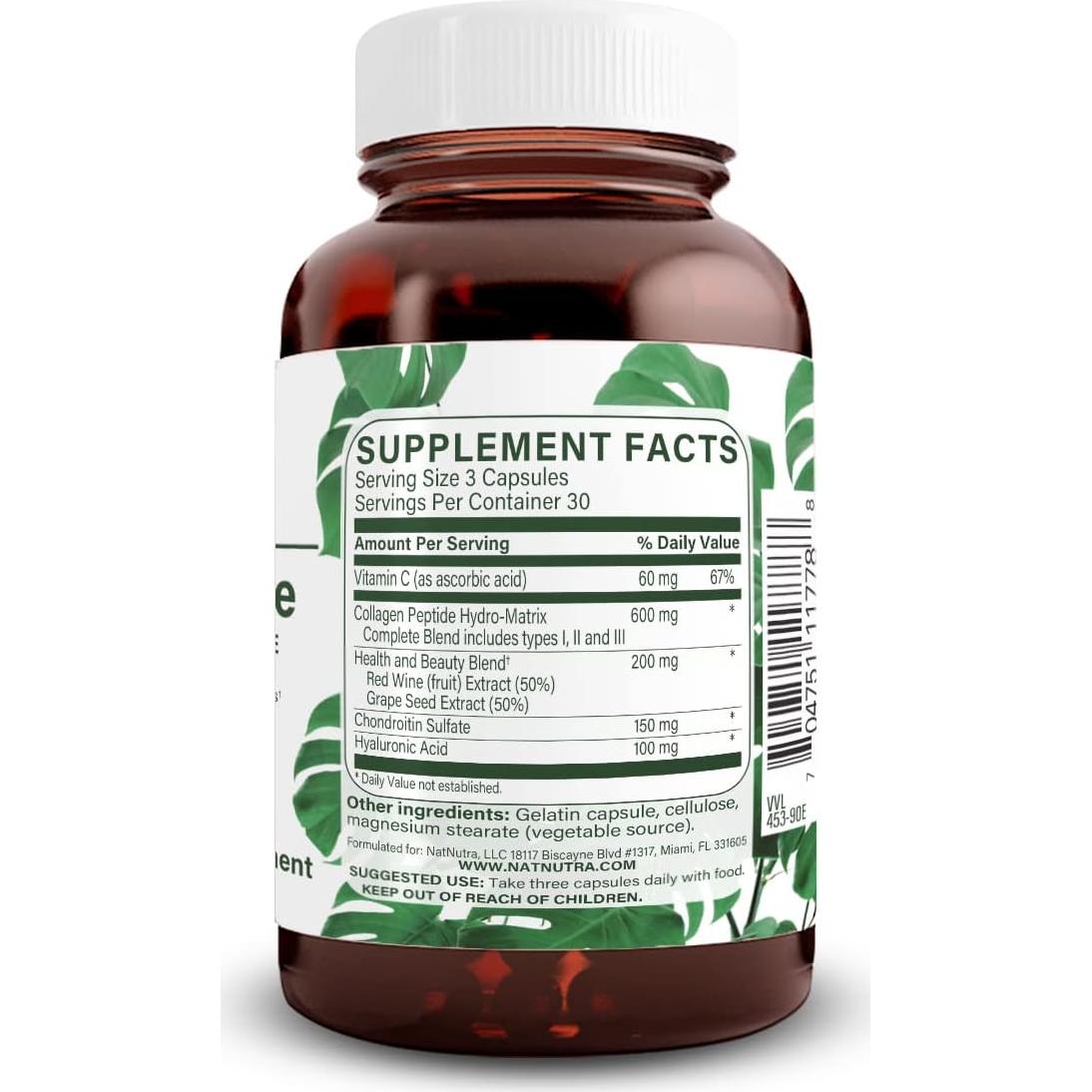 Suplemento RegenerAge Natural Nutra 90 Cápsulas Piel Saludable