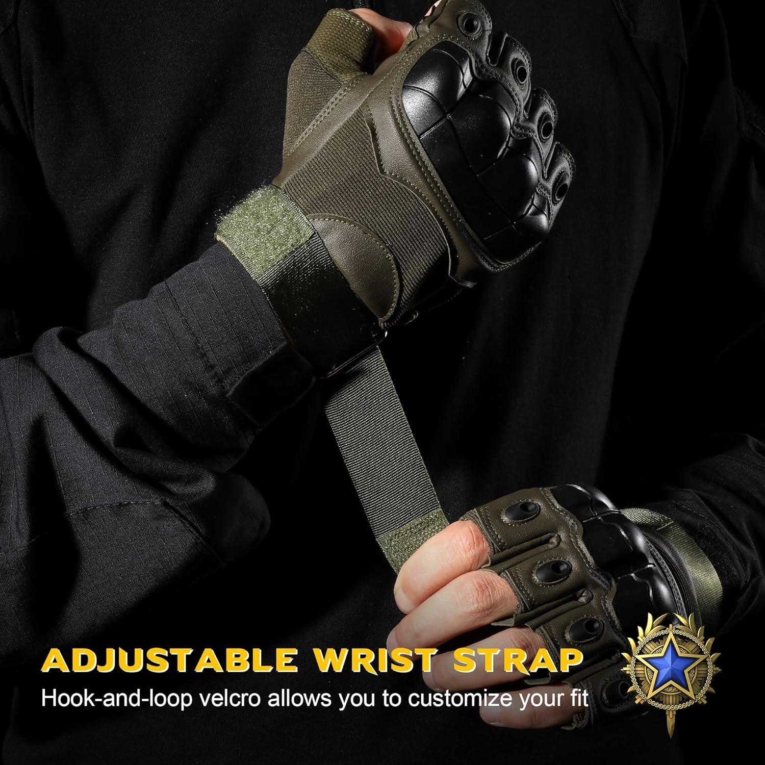 Guantes Tácticos WTACTFUL P10 Negros para Motocicleta