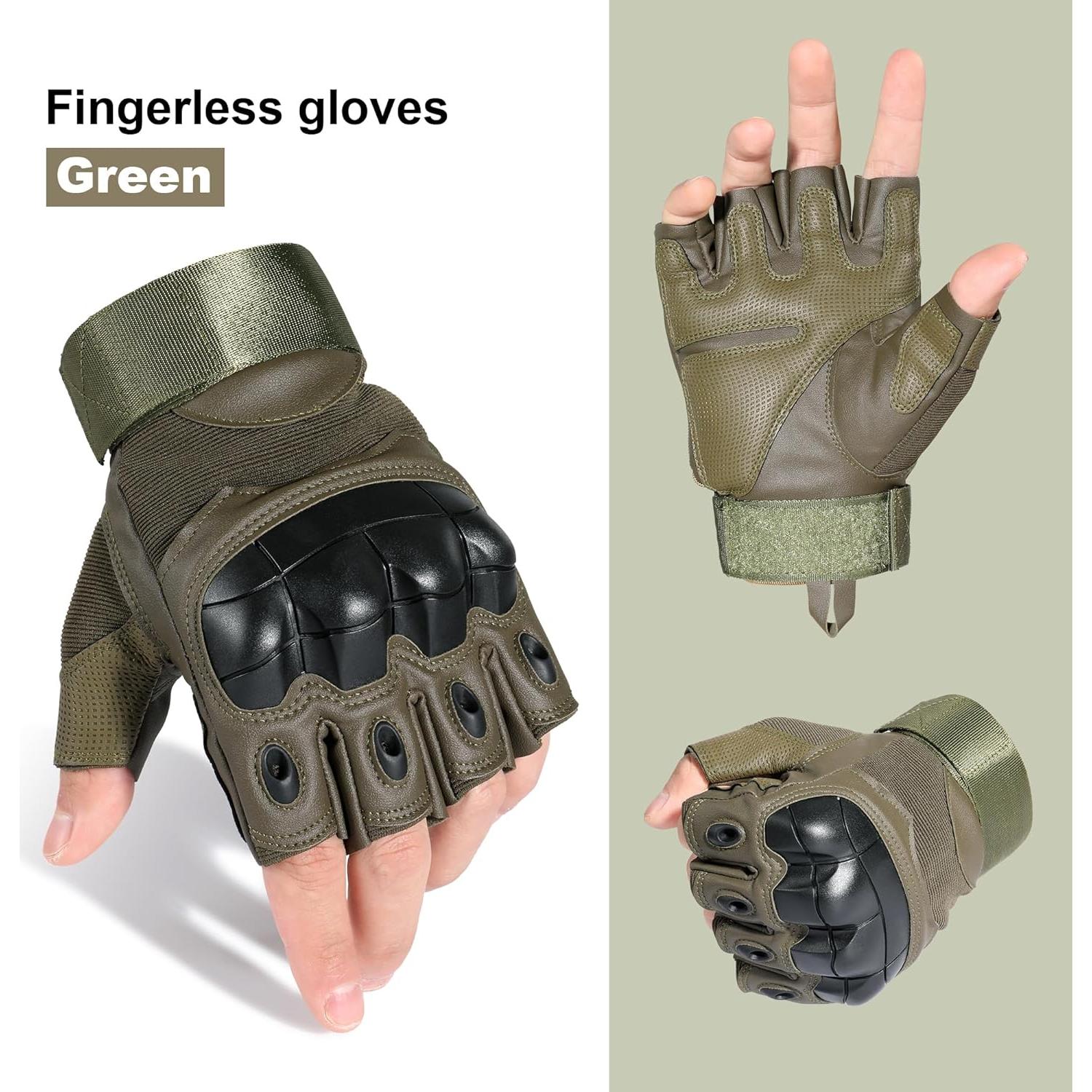 Guantes Tácticos WTACTFUL P10 Negros para Motocicleta