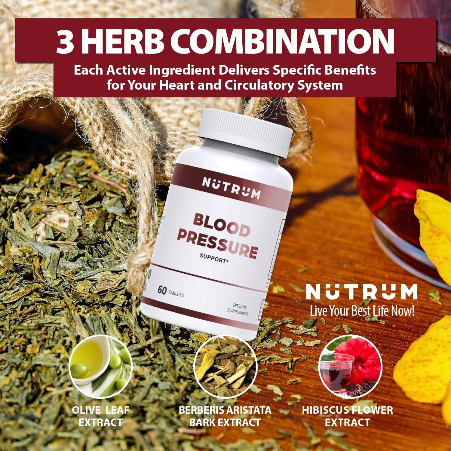 Suplemento Vegano Nutrum para Presión Arterial 60 Tabletas