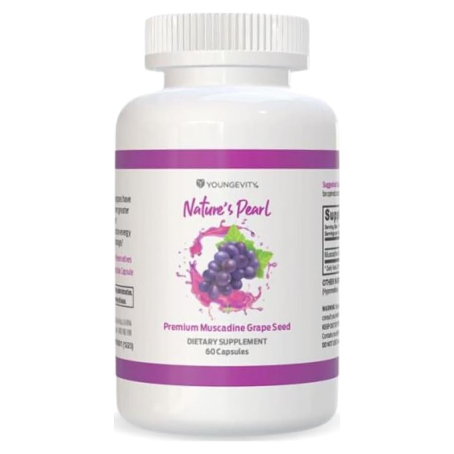 Youngevity Semilla de Uva Muscadine 650 mg - Antioxidante 60 Porciones