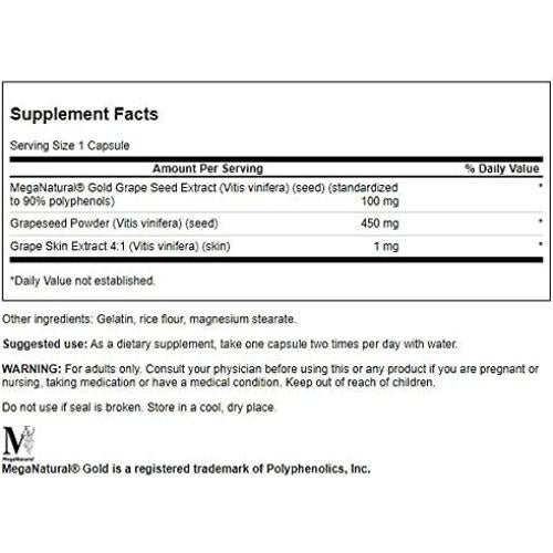 Extracto de Semilla de Uva Swanson 60 Cápsulas 100 mg