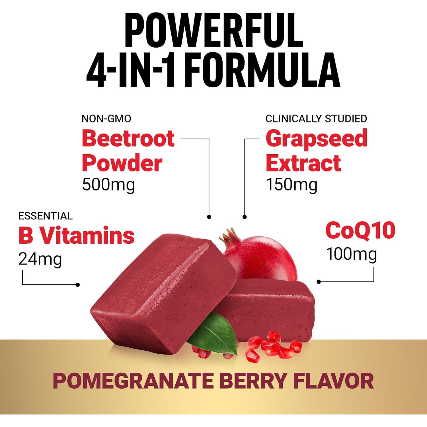 Gomas Blandas Force Factor Total Beets 60 unidades - Salud Cardiaca