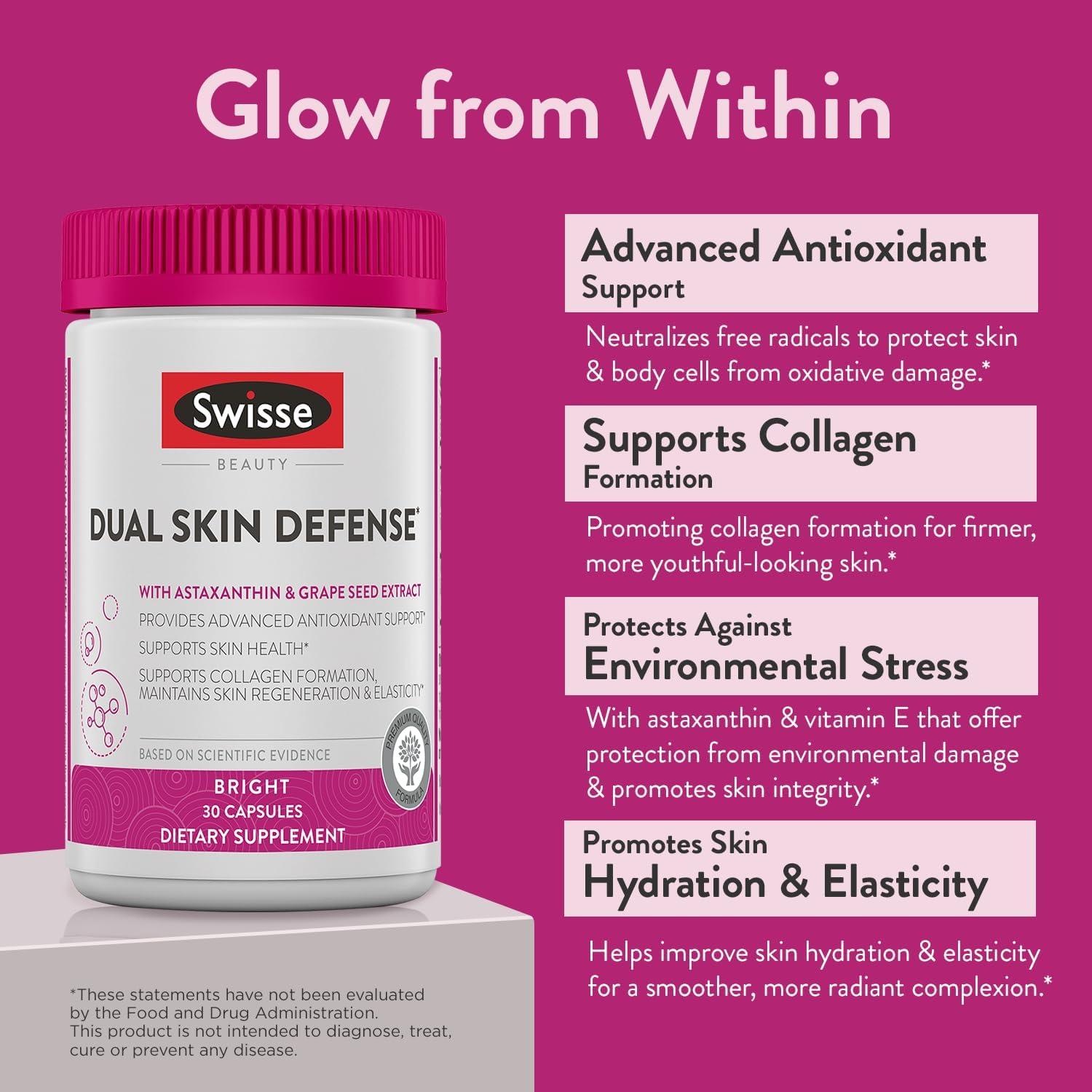 Suplemento de Defensa Dual Swisse Beauty | 30 Cápsulas Antioxidantes