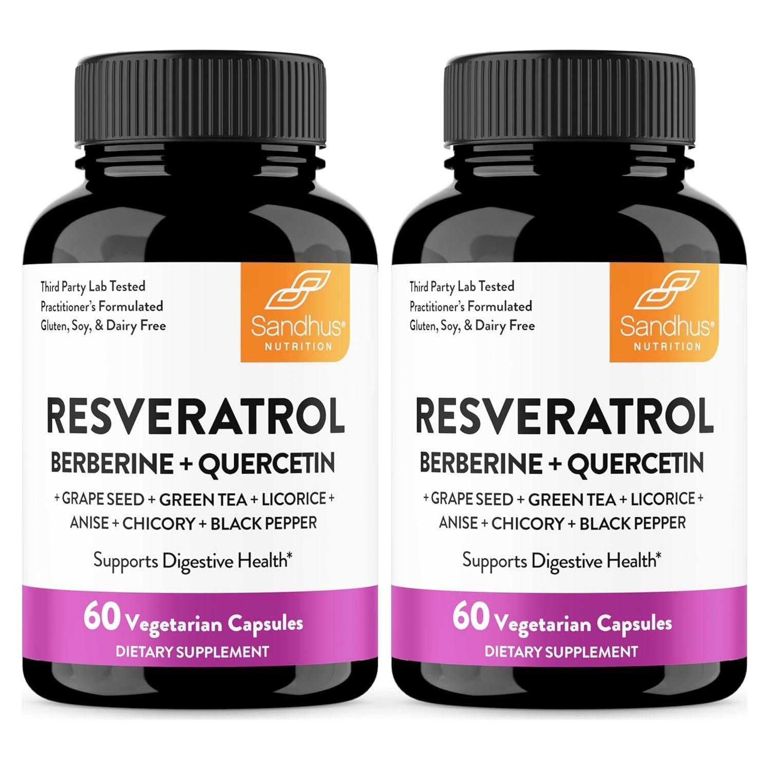 Resveratrol Sandhu 60 Cápsulas - Suplemento Digestivo Natural