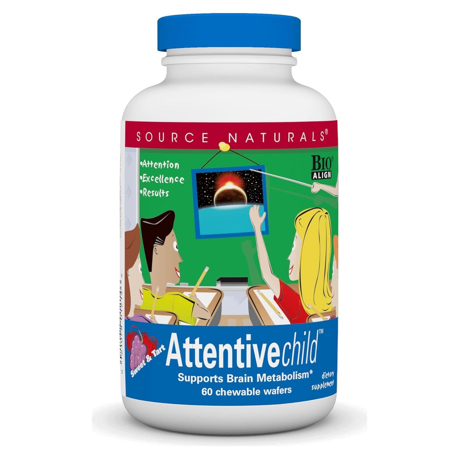 Source Naturals Niño Atento - Suplemento Cognitivo 60 Tabletas