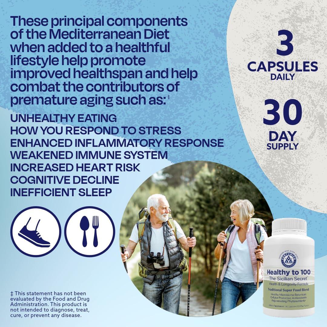Suplemento Dieta Mediterránea Secreto Siciliano 90 Cápsulas