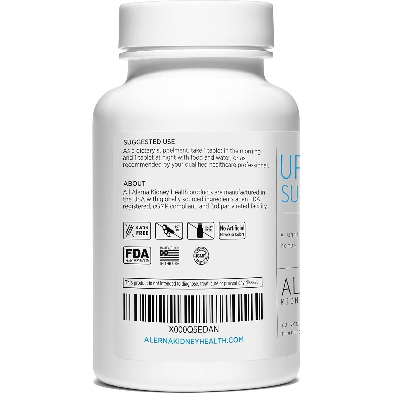 Suplemento de Ácido Úrico Alerna - 60 Tabletas Vegetarianas