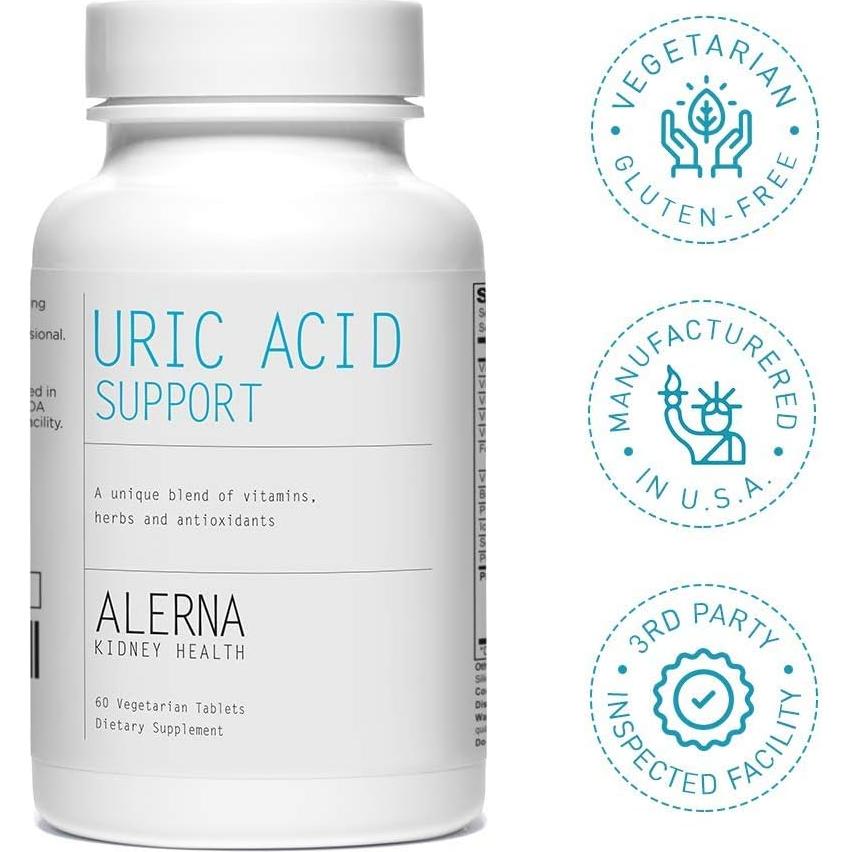 Suplemento de Ácido Úrico Alerna - 60 Tabletas Vegetarianas