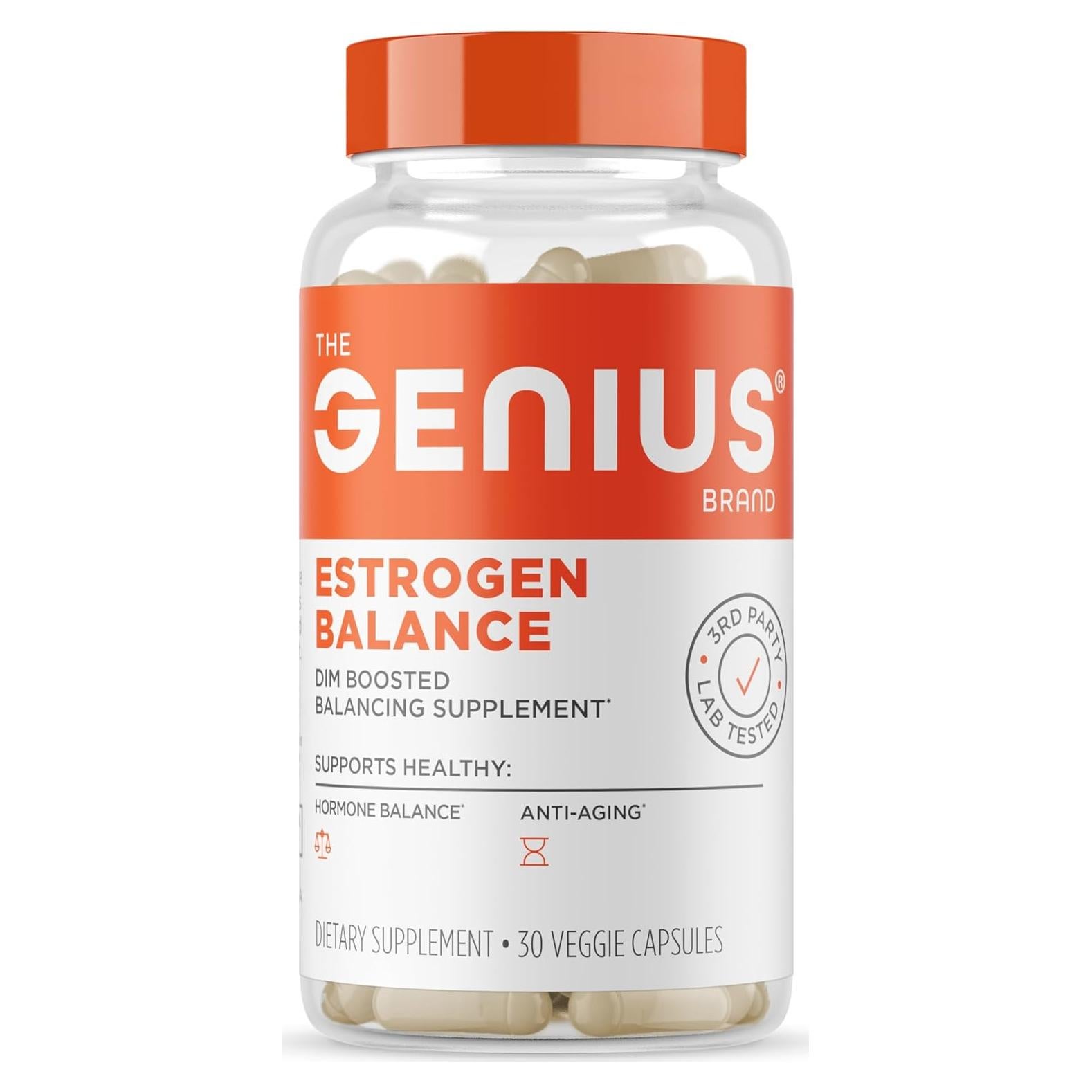 Suplemento Equilibrio de Estrógeno Genius - 30 Cápsulas