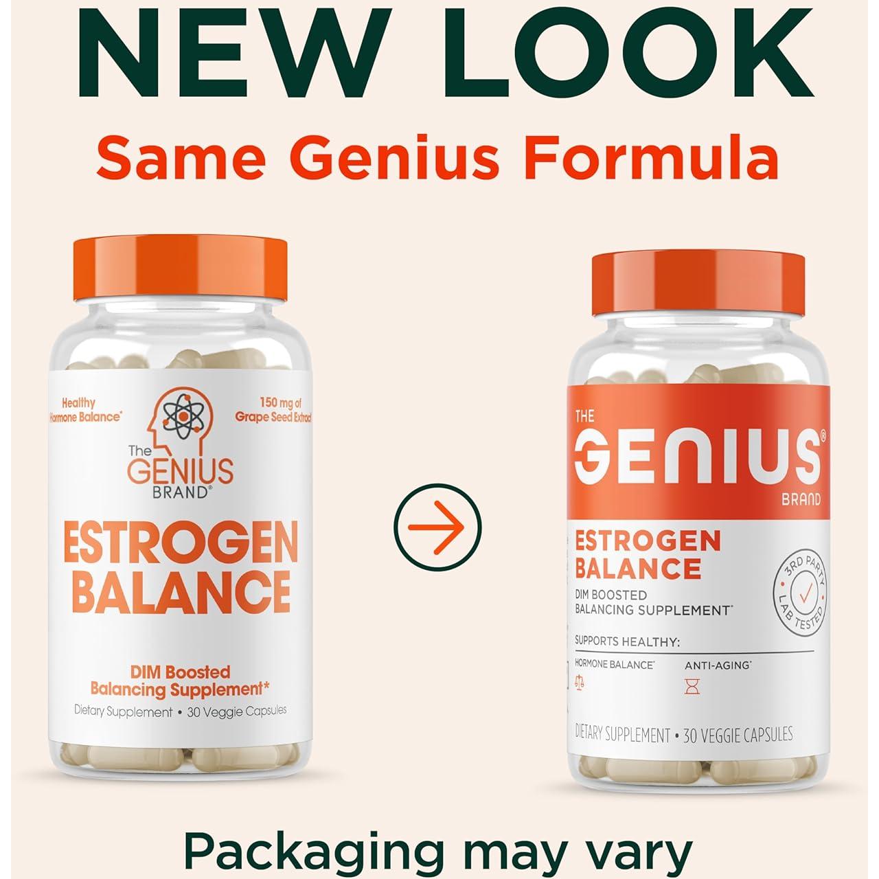 Suplemento Equilibrio de Estrógeno Genius - 30 Cápsulas