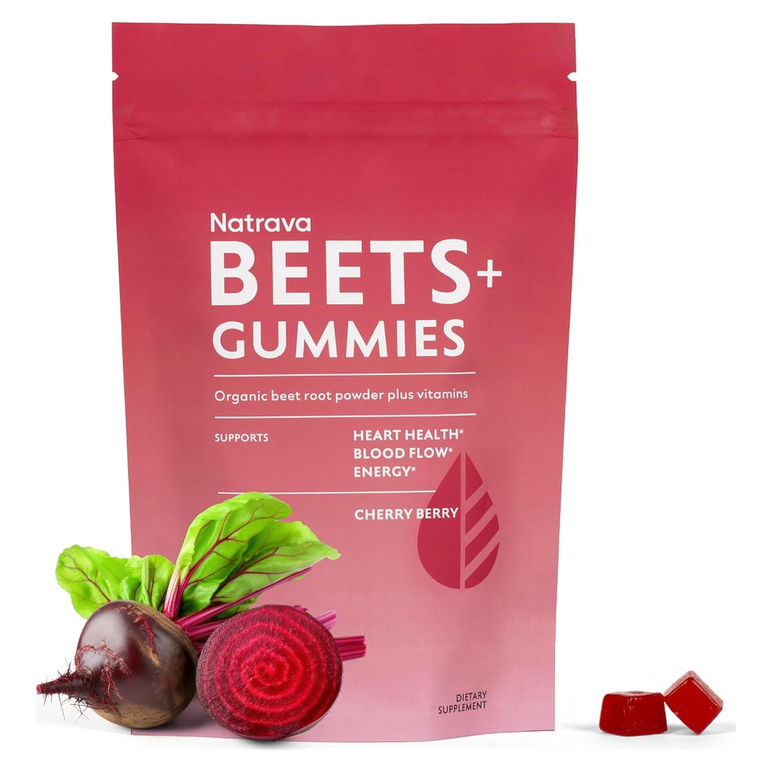 Gomitas Natrava Beets+ 60 unidades - Suplemento de remolacha