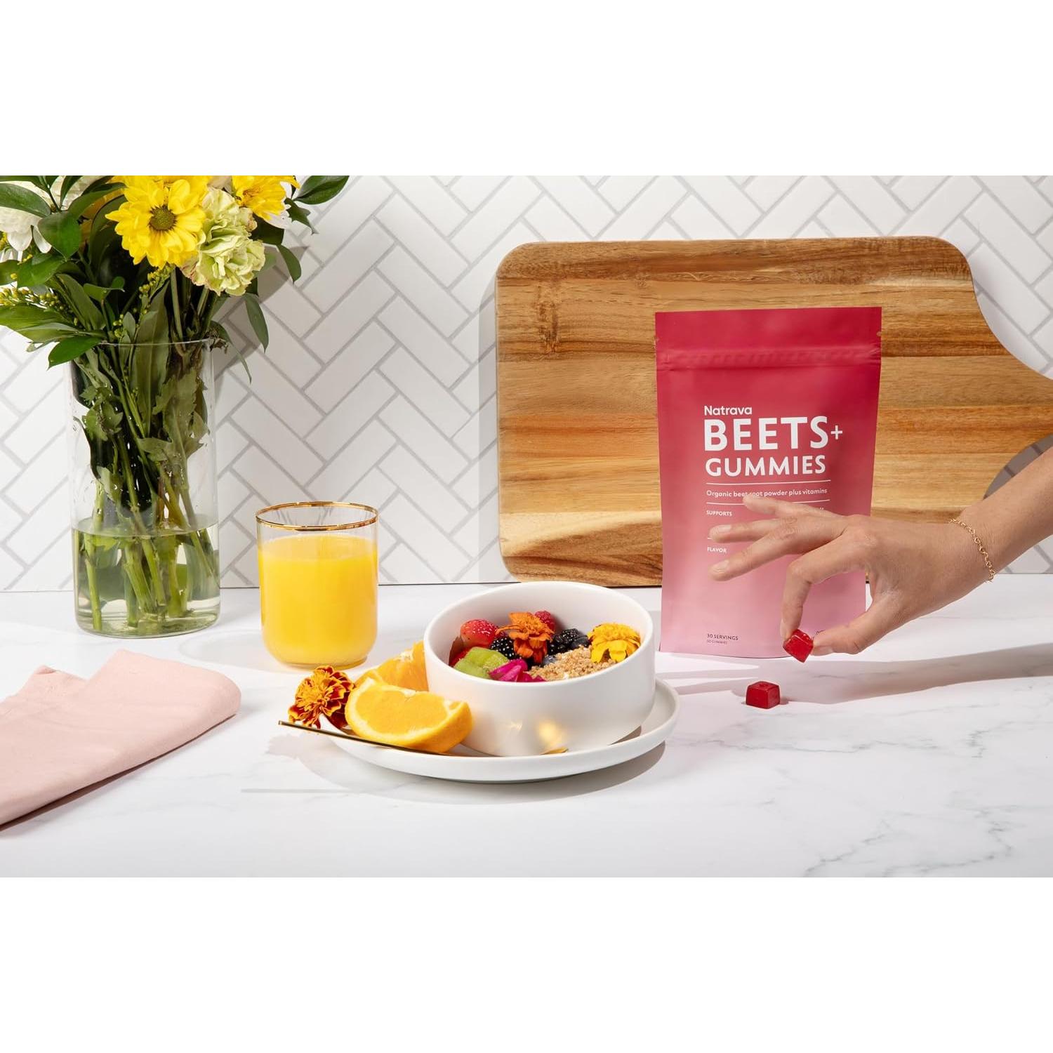 Gomitas Natrava Beets+ 60 unidades - Suplemento de remolacha