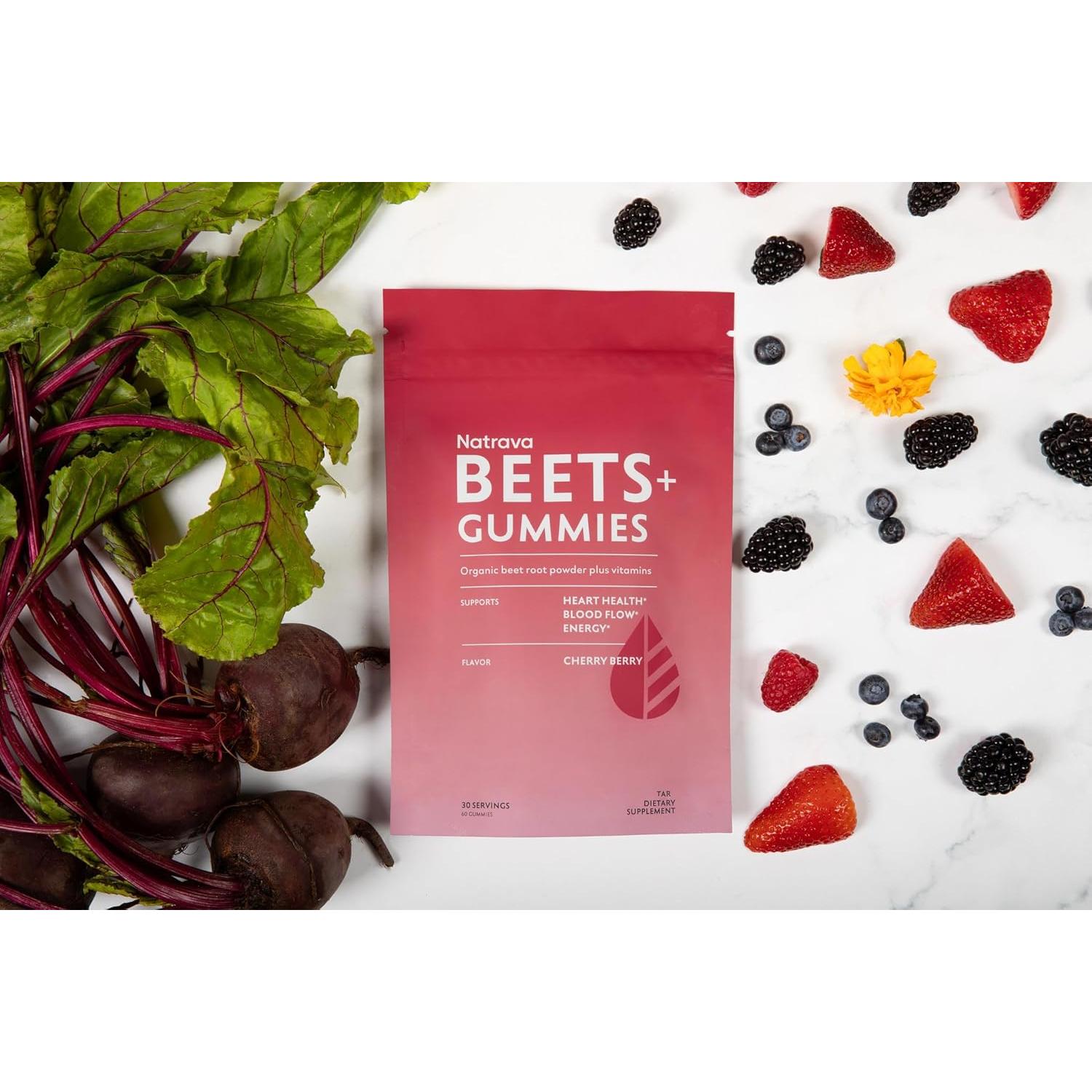 Gomitas Natrava Beets+ 60 unidades - Suplemento de remolacha
