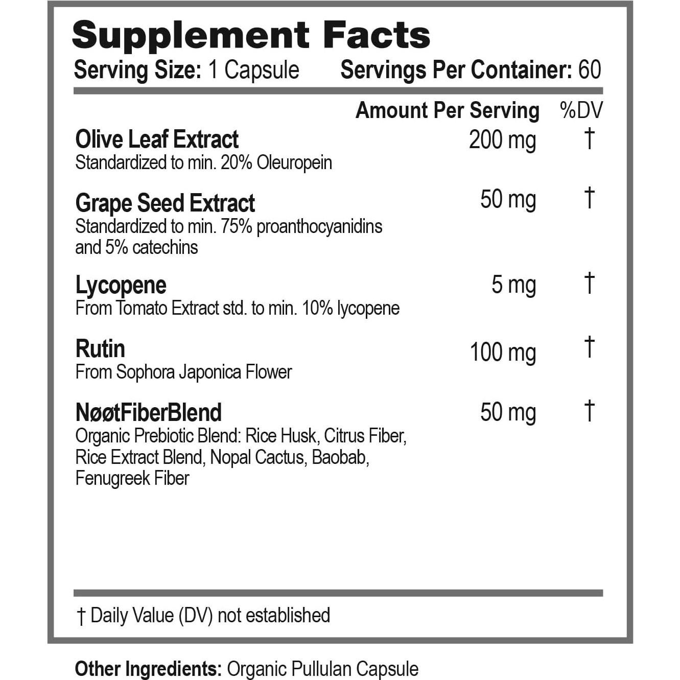 Suplemento Cardio Care NØØT 60 Cápsulas - Salud Cardiaca
