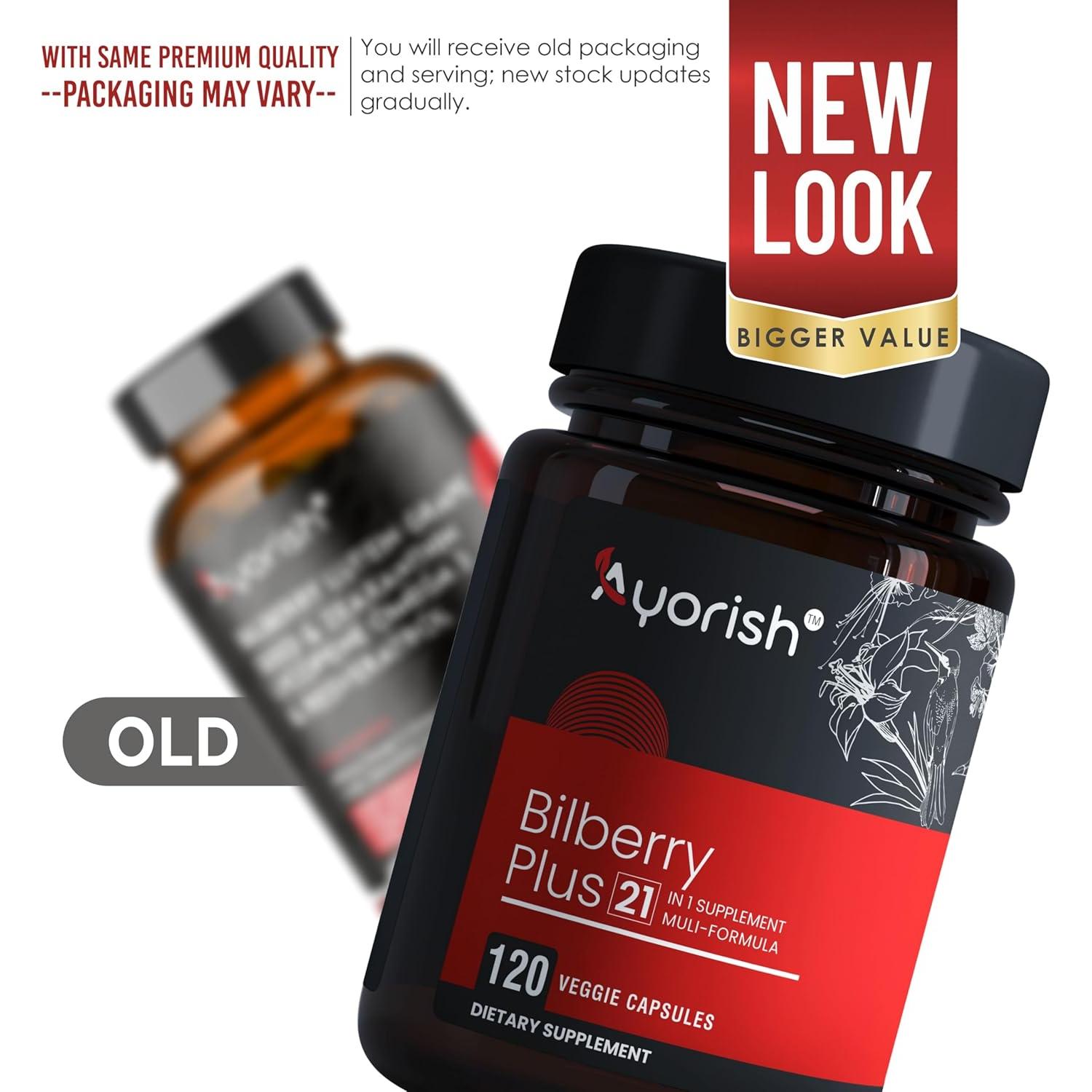 Vitaminas Ayorish para Ojos 120 Cápsulas - Luteína, Zeaxantina, Omega 3