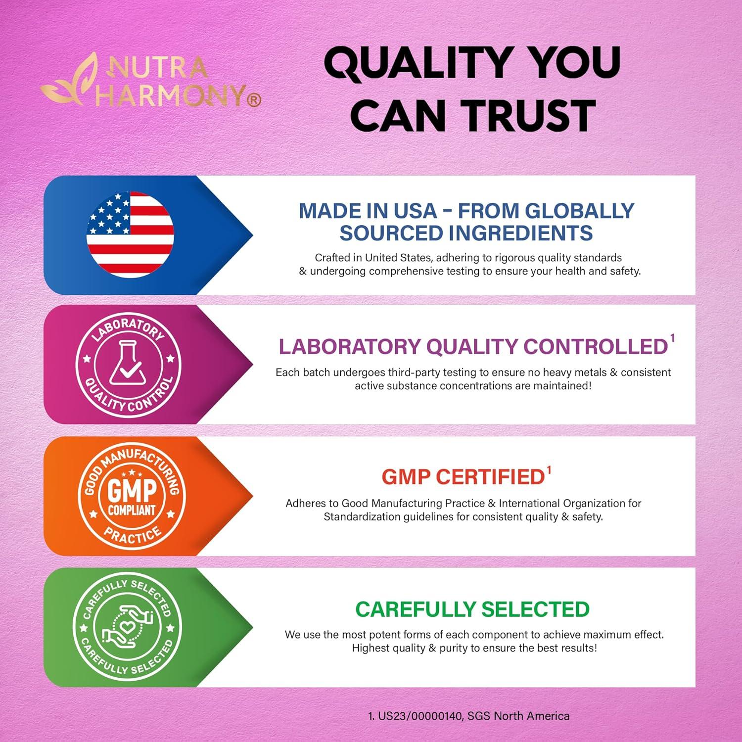 Suplemento de Resveratrol NUTRA HARMONY - 120 Cápsulas Antioxidantes