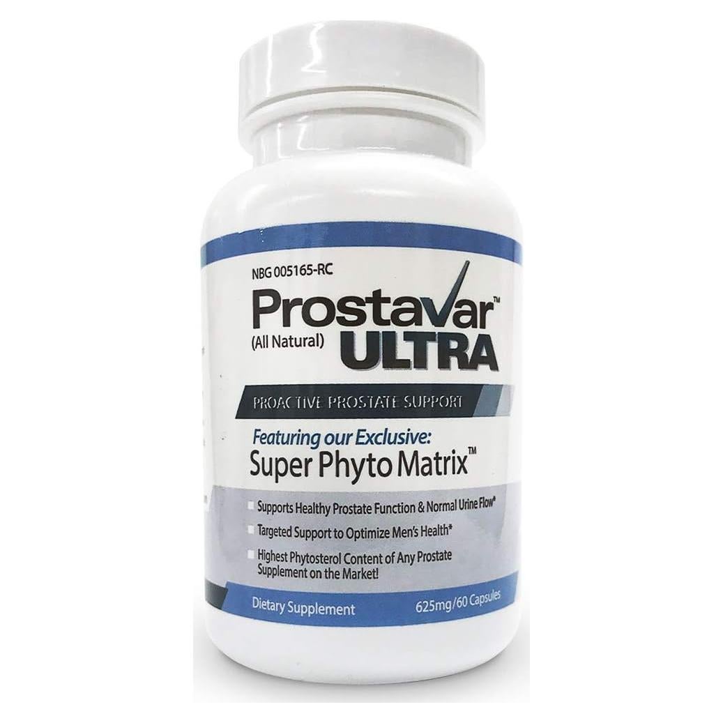 Suplemento Prostavar ULTRA 625mg 90% Beta-Sitosterol 90 Cápsulas