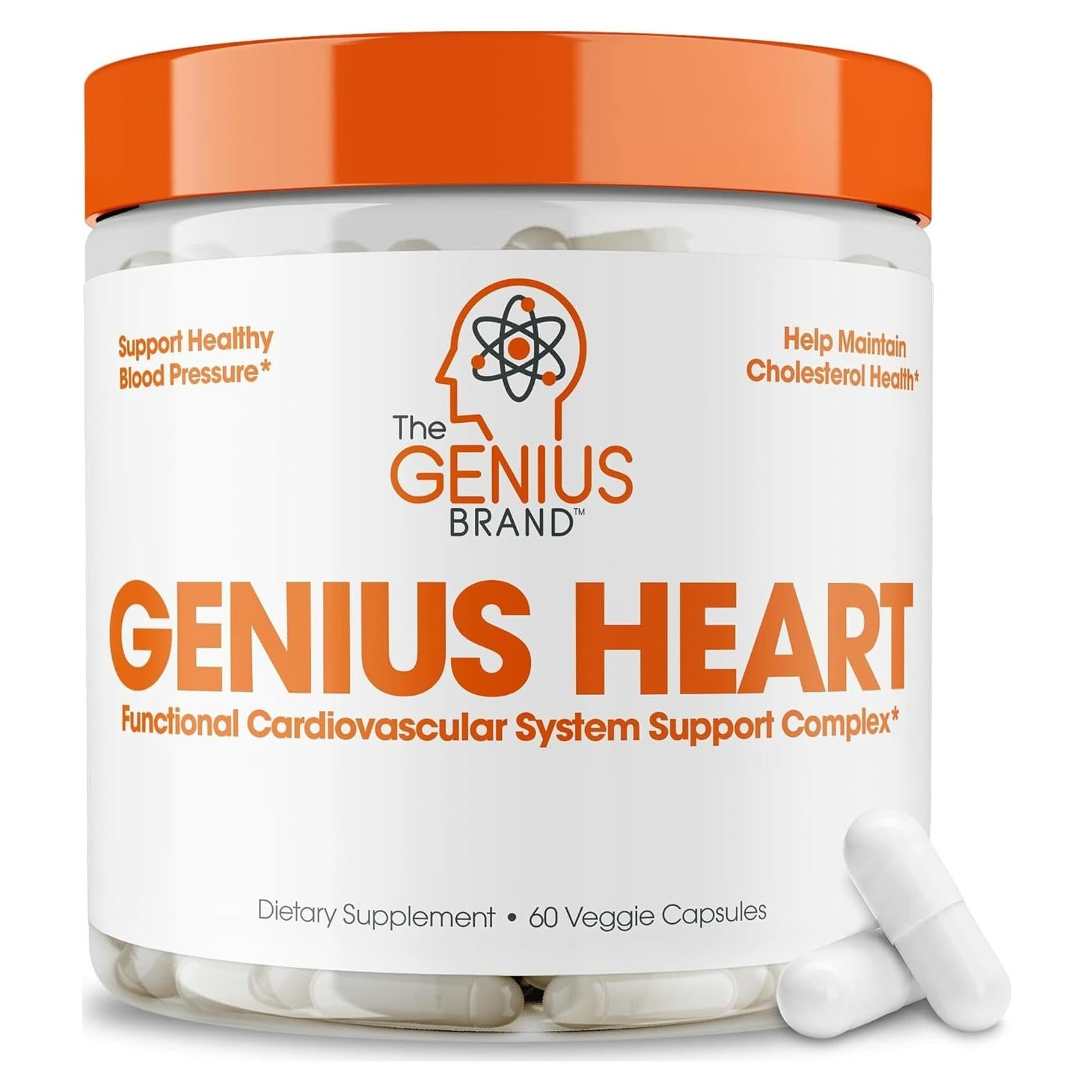 Suplemento Corazón Genius 60 Cápsulas Veganas - Salud Cardiovascular